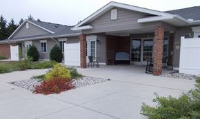 Plainwell apartment for rent - a large driveway in front of a house
