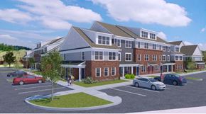 Queenstown townhouse for rent - a rendering of an apartment building in a parking lot