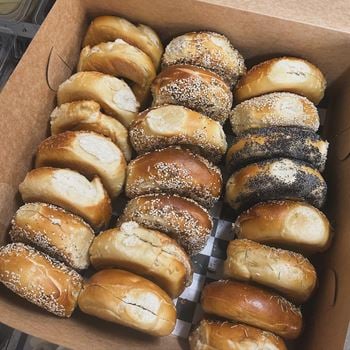 Local coffee/bagel shop access from the resident lobby