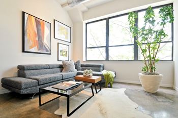 Polished concrete flooring