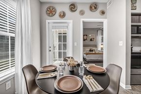 Austin apartment for rent - a dining room with a table and chairs