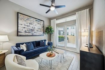 Ceiling fans in living rooms and bedrooms