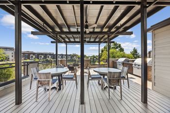 Rooftop deck, lounge & grilling stations
