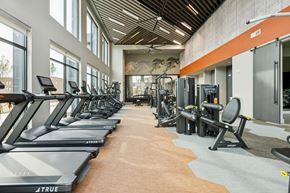 Arlington apartment for rent - A gym with treadmills and exercise equipment.