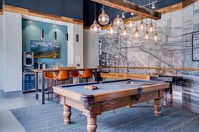 St Paul apartment for rent - Pool table in Lounge with coffee bar and tables C&E Living in St Paul, MN