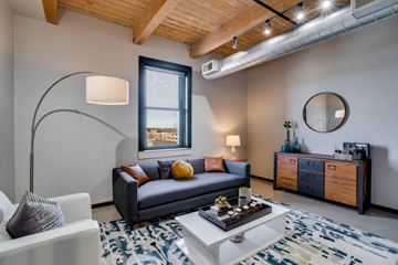 St Paul apartment for rent - a living room with a couch and a coffee table