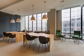 Minneapolis apartment for rent - common area workspace