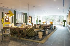 Atlanta apartment for rent - a living room filled with furniture and a large window
