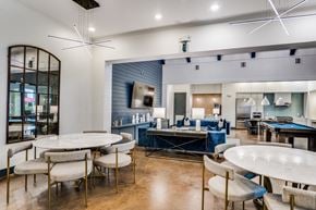 Plano apartment for rent - gorgeous renovated clubhouse with pool table and lounge seating