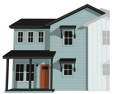 Floor plan for 1 bed, 1.5 baths, 922 sqft