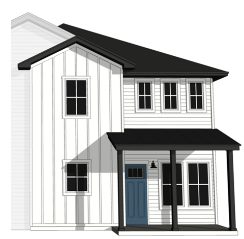 Floor plan for 1 bed, 1.5 baths, 948 sqft