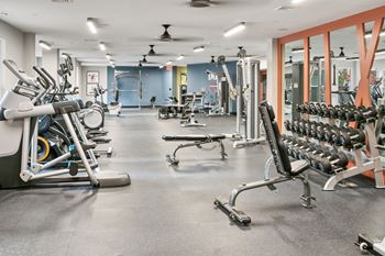 Renovated fitness center