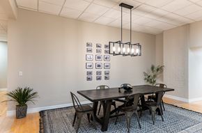 Menands apartment for rent - A dining room with a table and chairs.