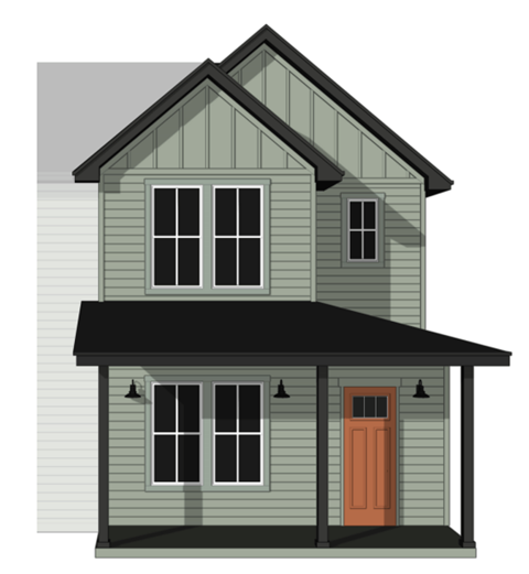 Floor plan for 1 bed, 2.5 baths, 1275 sqft