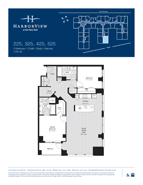 Floor plan for 2 beds, 2 baths, 1468 sqft
