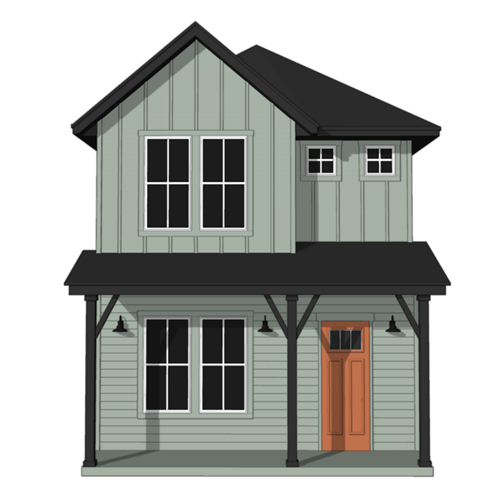 Floor plan for 3 beds, 2.5 baths, 1449 sqft