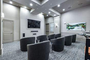 Media room at cumberland park apartments in orlando, florida