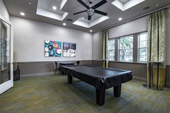 Billiards lounge at cumberland park apartments in orlando, florida