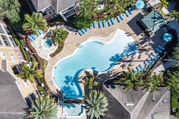 Pool at cumberland park apartments in orlando, florida