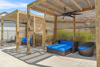 Poolside cabanas