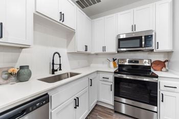 Tiled kitchen backsplash
