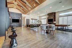 Austin apartment for rent - a large living room with a dining room and a kitchen