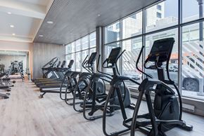 Naperville apartment for rent - a row of cardio machines in a gym