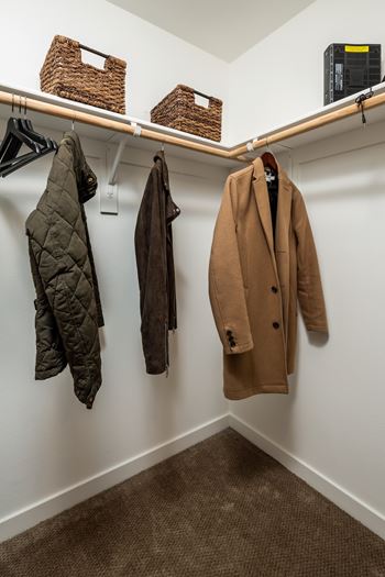 Spacious closets