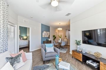 Tallahassee apartment for rent - a living room with a couch and a tv