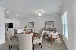 Savannah apartment for rent - A modern dining room with a table set for four.