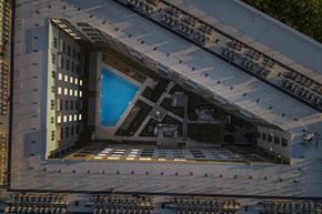 Wellesley apartment for rent - a view of the top of a building from above