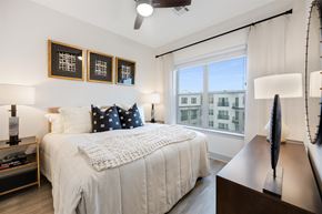 Wellesley apartment for rent - a curved wall with letters on it and a window