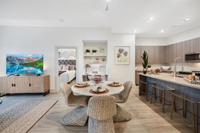 Wellesley apartment for rent - a living room and kitchen with a table and chairs