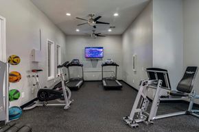 Nashville apartment for rent - the gym is equipped with state of the art equipment including treadmills and weights