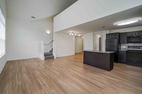 Canton apartment for rent - A kitchen with a countertop and cabinets is visible in the image.