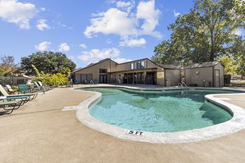 Pool area for relaxing