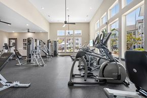 Summerville apartment for rent - A gym with treadmills, elliptical machines, and other cardio equipment.