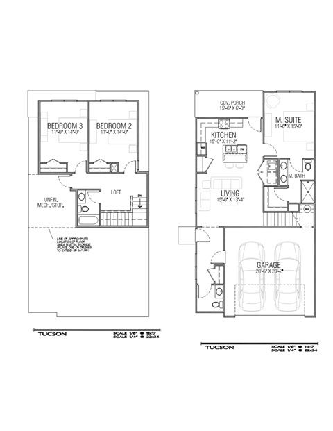 Floor plan for 3 beds, 2.5 baths, 1466 sqft