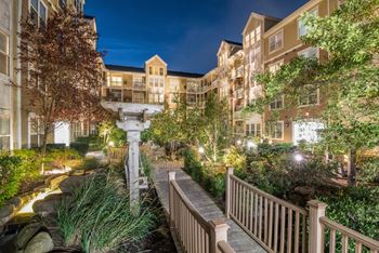 Beautiful mature landscaping and courtyards