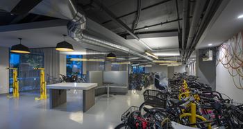 Designated bike storage room