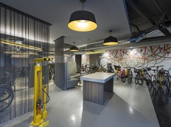 Designated bike storage room