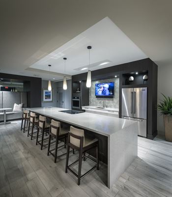 Fully-equipped residents' clubhouse