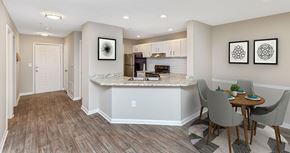 Norcross apartment for rent - a kitchen and a dining room with a table and chairs