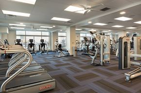 Charlestown apartment for rent - a gym with cardio machines and other exercise equipment