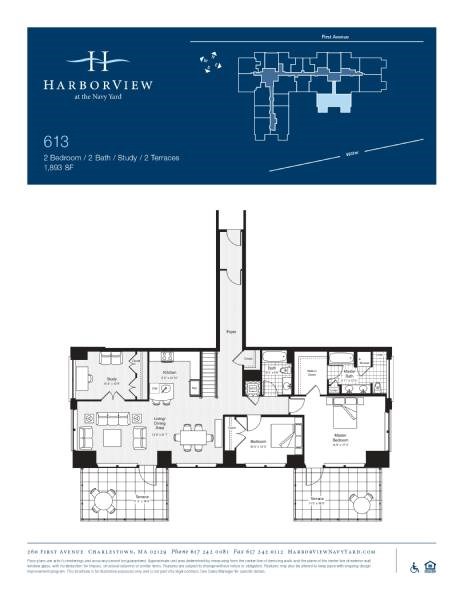 Floor plan for 2 beds, 2 baths, 1893 sqft
