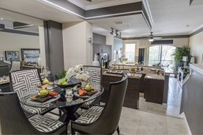 Doral apartment for rent - Spacious and well lit kitchen with wood flooring and stainless steel appliances