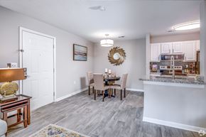 Columbia apartment for rent - A dining room with a table set for four.