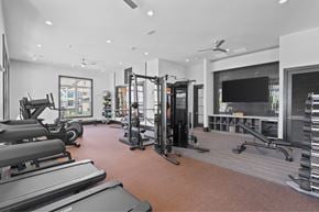 Greenville apartment for rent - Open and well-lit fitness center
