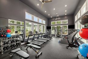 Johns Island apartment for rent - Open and well-lit fitness center at Stono Oaks