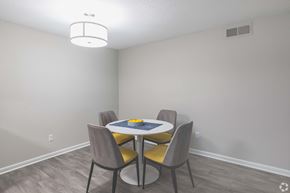 Charleston apartment for rent - A dining room with a round table and four chairs.
